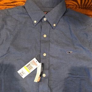 Slim Fit Blue Whale Button Down Shirt